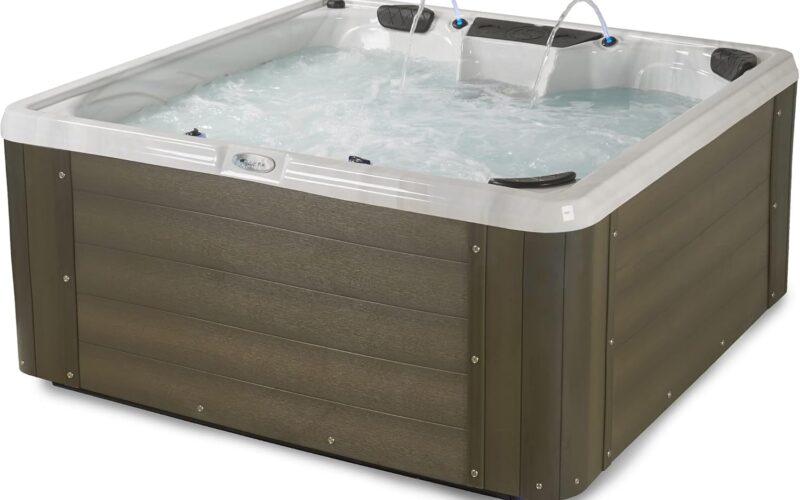 AquaLife Edgewater® Hot Tub: 5-6 Person Capacity, 28 Jets, Acrylic Lounger & Ozonator