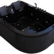 Whirlpool Hot Tub for Two - AMALFI Black with Double Pump and Heater